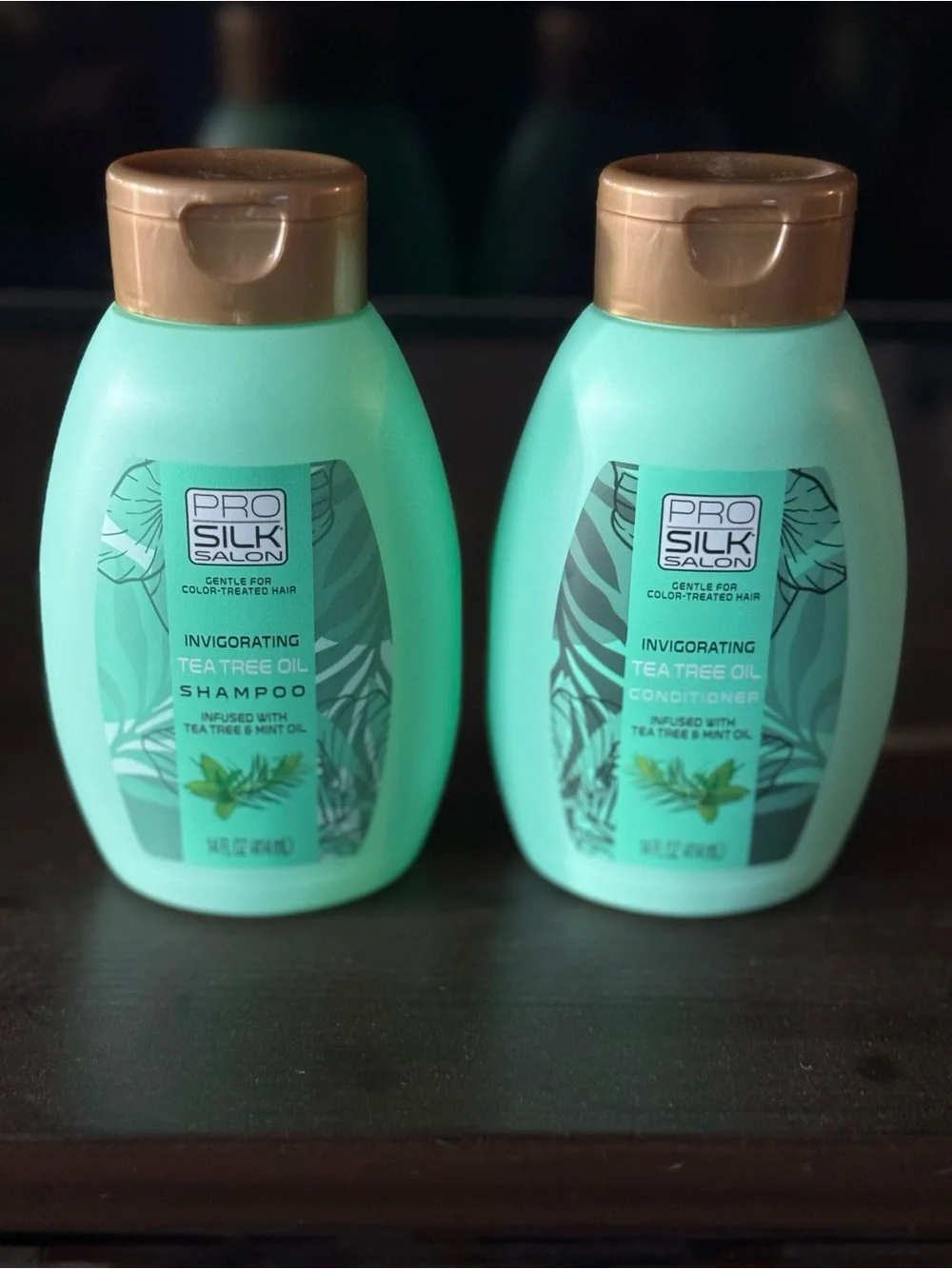 ProSilk Pro Silk Tea Tree & Mint Oil Shampoo & Conditioner 14 FL Oz x2